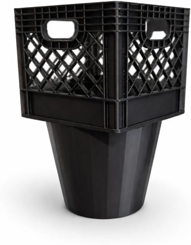 Universal Half Gallon Car Crate Cup Holder Half Gallon Car Cup Holder Expander Secure Anti-Spill Insert for Juice, Milk & Iced Coffee, Heavy Duty Interior Organizer for SUVs & Trucks