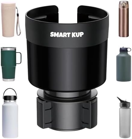 Car Cup Holder Expander with Adjustable Base, Cupholder Extender Holder for Car Compatible with Hydro Flasks 32/40 oz, Fits Yeti 24/36/46 oz, Other Large Bottles in 3.4"-3.8"