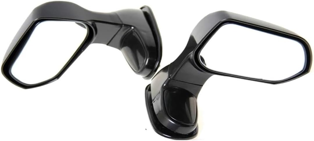 2PCS 4x4 UTE Car Hood Bonnet Blind Spot Mirror Side View Mirrors Adjustable Blindspot Mirror (Black)