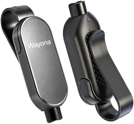 Wayona 2PCS Car Safety Emergency Tool, 2-in-1 Window Breaker & Seatbelt Cutter with Visor Clip, Automotive Escape & Rescue Glass Breaker Tools (Black)