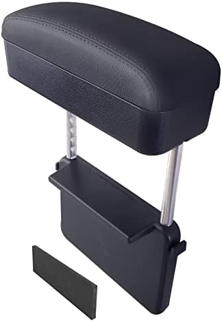 Car Armrest Storage Box, Car Seat Gap Filler Organizer, Car Organizers and Storage, Arm Rest for Car, Forearm Wrist Support Adjustable Armrest for Most Car Models (Black)