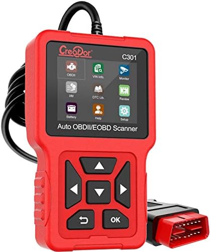 Creator C301 OBD2 Scanner OBDII Code Reader Diagnostic Scan Tool with Battery Test for All OBD-II Protocol Cars Since 1996 Check Engine Light