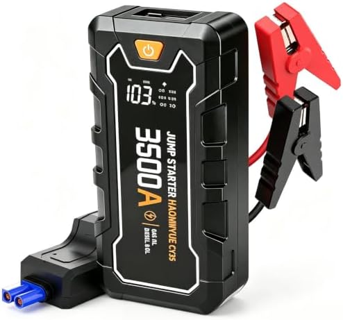 Portable Jump Starter,12V Car Battery Jumper Starter Portable with 88.8Wh Quick Charger,LED Display,14000mAh Booster Jump Box Pack (10L Gas 8.0L Diesel Engine)