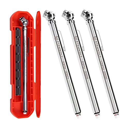 ETENWOLF G100 Pencil Tire Pressure Gauge 3 Pack & G200 Pro Tire Pressure Gauge