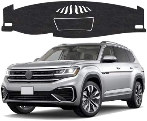 Dash Cover Mat Compatible with Volkswagen Atlas 2018-2023 Non-Slip Dashboard Cover Mat Sunshade UV Rays Protector Interior Accessories