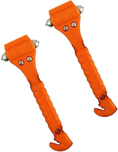 Seatbelt Cutter Window Breaker Escape Bright Orange 2pk - Large