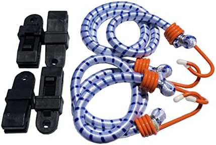 AllGuard Gust Strap Wind Protector Kit – Heavy-Duty Car Cover Straps with Bungee Cords and Hooks & Strong Locking Clips, Universal Fit for Most Cars, SUVs, Trucks, Keeps Covers Secure in High Winds