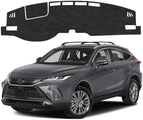 Dash Cover Mat Compatible with Toyota Venza 2021-2024 Non-Slip Dashboard Cover Mat Sunshade UV Rays Protector Interior Accessories