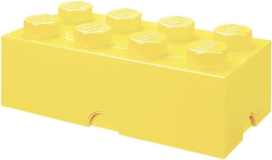 Room Copenhagen, LEGO Storage Brick Box - Stackable Storage Solution - Brick 8, Cool Yellow