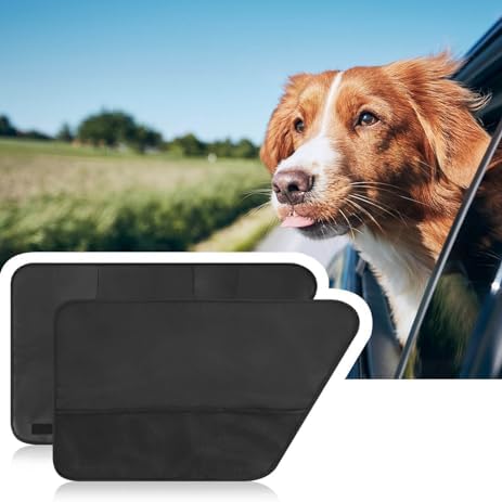 2PCS Car Door Protector for Dogs,Waterproof, Anti-Scratch, with Mesh Pockets for Snacks & Toys，Vehicle Door Protectors for Cars, Trucks, SUVs