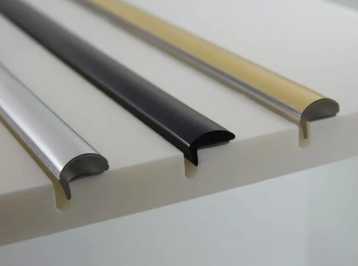 Trim-Gard 5/16" Colored L-Shaped Door Edge Guard Molding, Color 1G3- Magnetic Gray Metallic NE1G3-50 (50 Feet, Magnetic Gray)