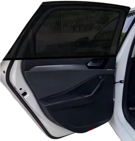 2Pack Car Window Shades Mesh Screen 27"x43", Universal Fit Most of Cars, Large SUV, Pickup, Sunshade for Car Camping UV Protection Breathable Mesh Baby Side Window Covers