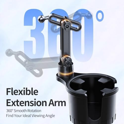 2 in 1 Cup Holder Phone Holder, Phone Holders for Your car cupholder
