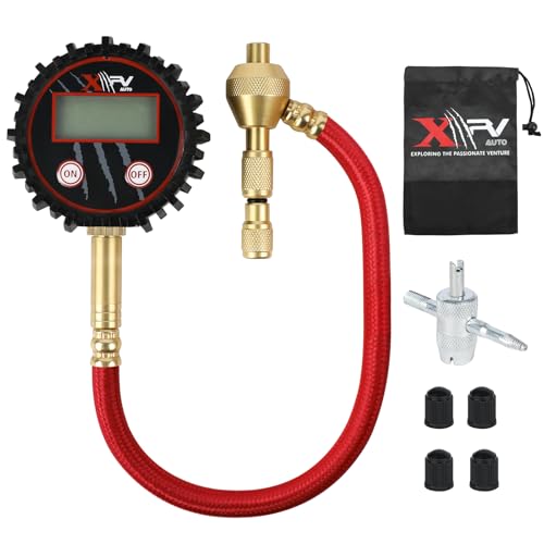 XPV AUTO Digital Tire Pressure Gauges 250 PSI - Professional