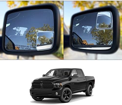 NXTGEN Custom Blind Spot Mirrors - Extended View (2 Pack) Compatible With 4th Gen Ram 1500 - 2 Piece Set (Left & Right)