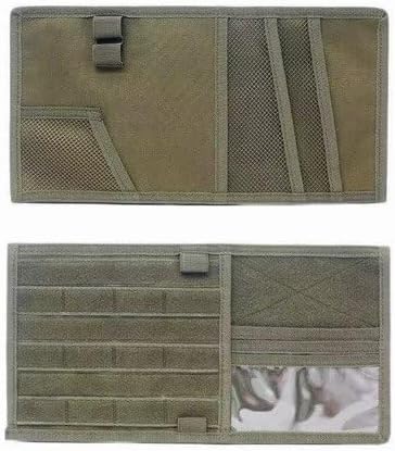 Car Sun Visor Organizer, Tactical MOLLE Visor Panel for SUV, Pickup Truck, Jeep & Car – Double-Sided EDC Storage Panel for Sunglasses, Documents, Flashlight, Pens & Tools