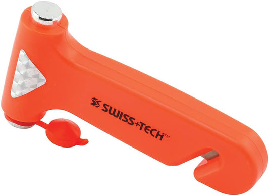 SWISS+TECH ST85109 BodyGard Auto Emergency Hammer Escape Tool with Glass Breaker, 3-in-1 Tool (Single Pack)