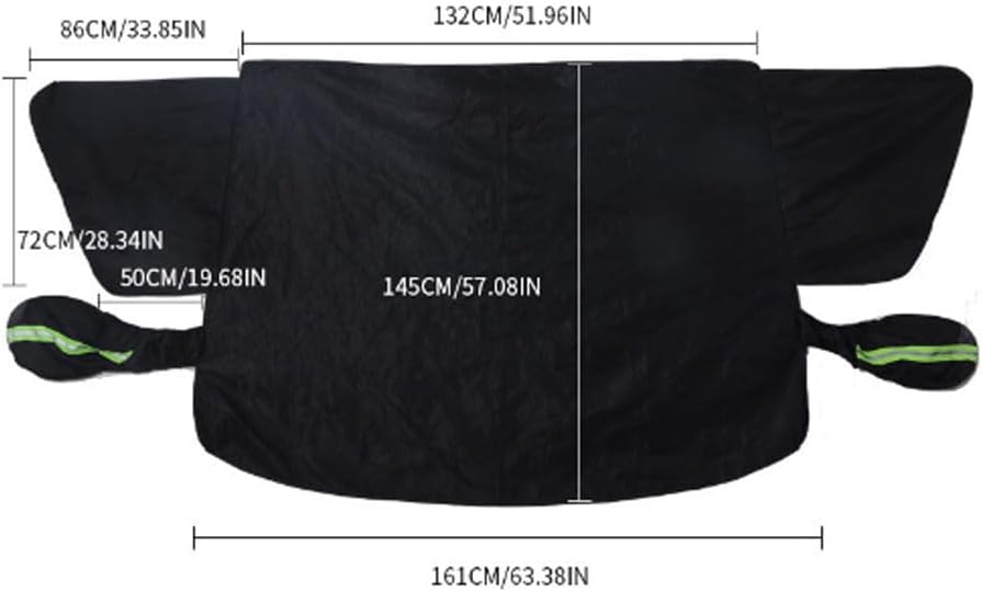 Car Windshield Cover for Ice Snow for Mazda CX-70 2024-2026, Vehicle Covers Winter Frost Shield Hail Protector Foldable Protection Front Window,A/161 * 145 * 132 cm