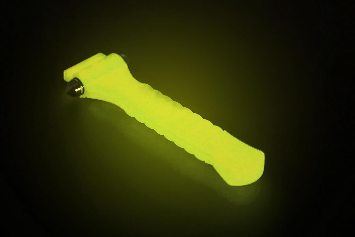 Lifehammer Brand Safety Hammer, the Original Emergency Escape and Rescue Tool with Seatbelt Cutter, Made in the Netherlands, Glow Yellow