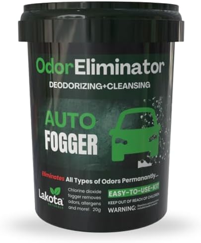 Chlorine Dioxide Fogger Deodorizing Kit, Car Bomb Odor Eliminator, Smoke Smell Remover For Car, Scent Bomb Air Freshener & Deodorizer. Easy to Use Kit Eliminates All Kinds of Odors!