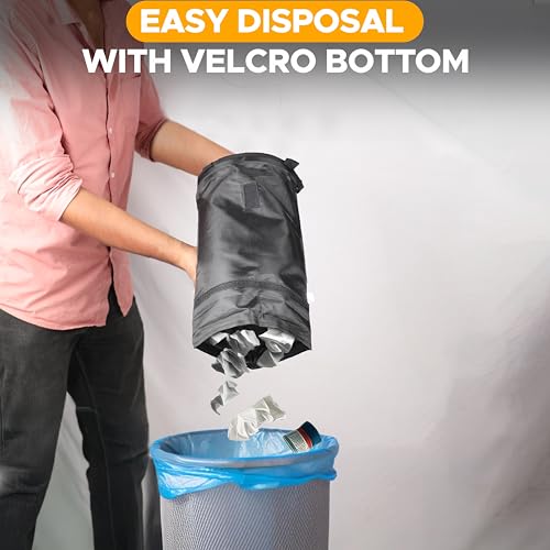 EcoNour 2 Pack Car Trash Bag | Washable Back Seat Hanging Bag
