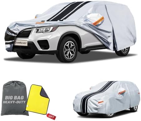 Car Cover Custom Fit for Subaru Forester,Mazda CX-5/CX5, Waterproof All Weather for Automobiles Full Exterior Cover Rain Sun Snow UV Protector.
