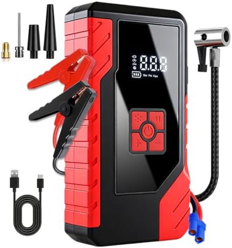 Tire Inflator Portable Air Compressor Rechargeable Air Pump for Car Tires