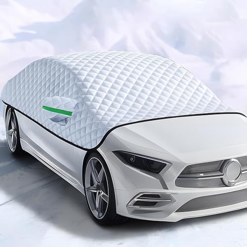 Car Windshield Cover for Porsche Macan 2014-2020 2021 2022 2023 2024 2025 2026, Automotive Windshield Snow Covers with Side Window & Rearview Mirror Protector, Windshield Cover for Ice and Snow