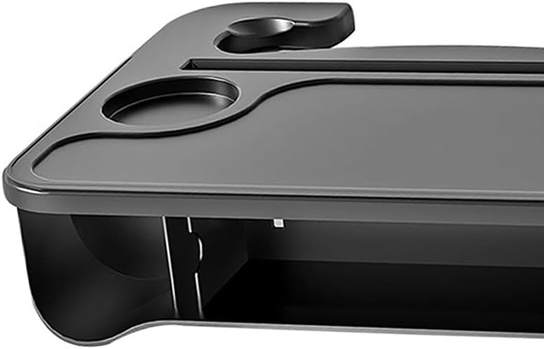 2 in 1 Steering Wheel Desk Compatible with Tesla Model 3 S X Y S/X/3/Y, Multifunction Steering Wheel Tray Laptop Table Car Seat Organizer Auto Interior Accessories