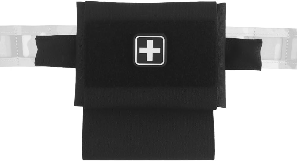 Tactical Micro Compact MED Pouch, Belt Trauma Kit Pack MOLLE Rapid Deployment First Aid Bag with Tourniquet Holder