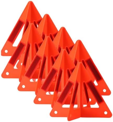 8 Pcs Emergency Reflective Triangles Warning Safety Signs