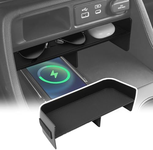 Center Console Organizer Compatible with Honda Pilot 2023-2026/ Honda Passport 2026 Accessories, ABS Insert Front Armrest Dividers Tray Secondary Storage Box