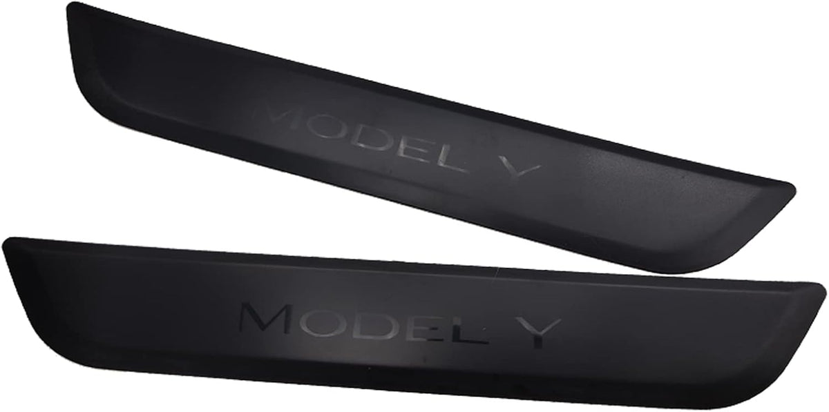 ABS Rear Door Sill Guards Protector Scuff Plate Cover for Tesla Model Y 2021+ Car Door Sill Decal Sticker Pedal Protection Strip (Rear Door sill Strip), (T-DS-TSL-1130)