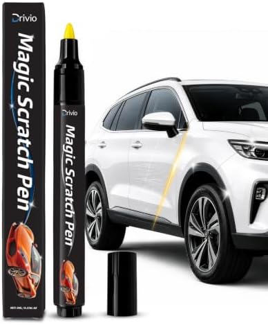 Drivio Car Scratch Remover Pen for Light Scuffs, Swirls & Paint Transfer
