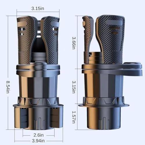 Car Cup Holder Expander Adjustable Base for Mazda CX-50 1 (I) VA 2023-2026, 2 in 1 Dual Layer Cup,Holder Large Capacity Storage 360 Degree,Space-Saving