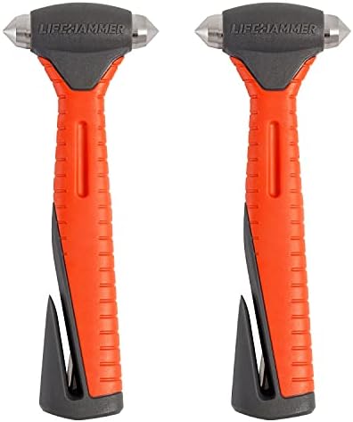 Lifehammer Safety Hammer Plus - Emergency Escape and Rescue Hammer with Seatbelt Cutter - 2 Pack