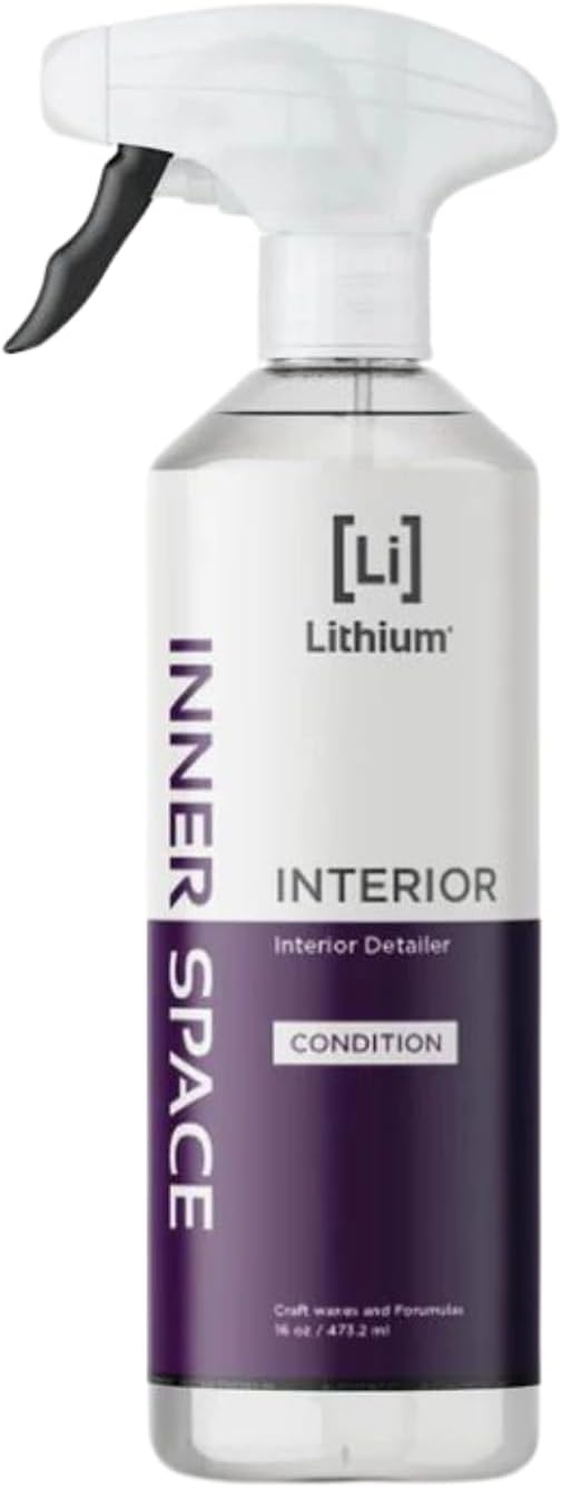 Lithium Inner Space - Interior Detailer, Conditioner, And Protectant. Revives Interiors and Keeps Them Looking New - Natural Appearance, UV Inhibitors, Low Sheen Formula