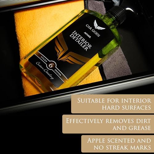 Car Gods Interior Detailer, Dashboard and Trim Cleaner, Apple Scented Fragrance, 17 Fl Oz