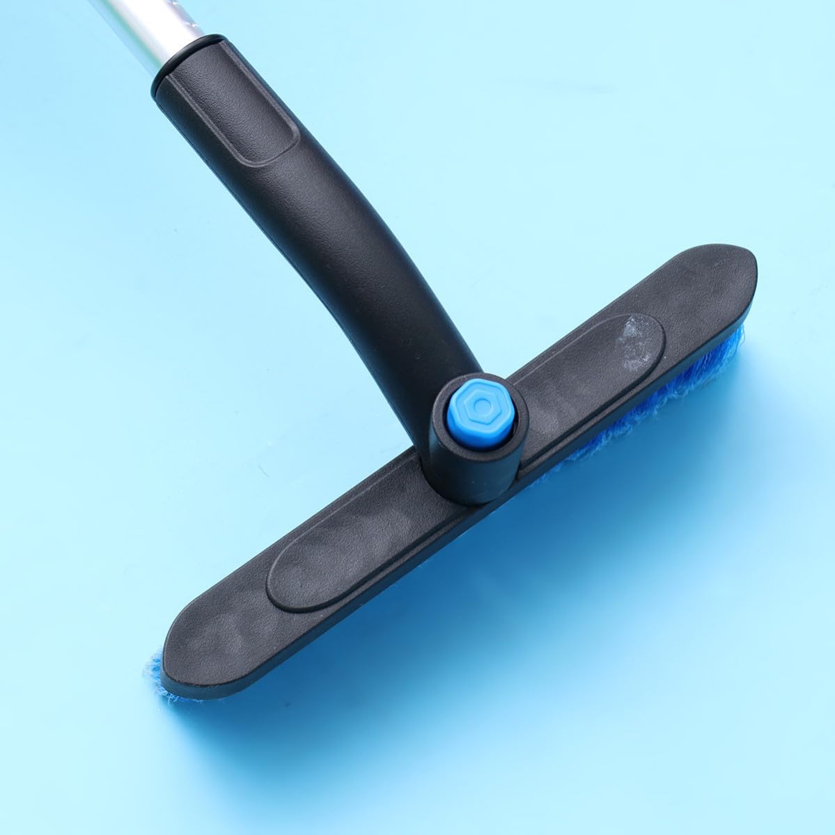 TEHAUX Snow Removal Brush Car Ice Scraper Telescopic Blue PVC PP Metal
