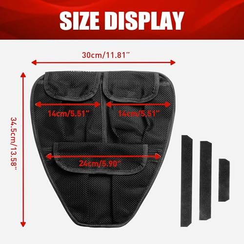Black Style Removable 3 & 5 Mesh Pockets Front Trunk Organizer Frunk Tool Bag Set For Can Am Spyder F3 F3-S F3-T F3-L 2015+ Accessories