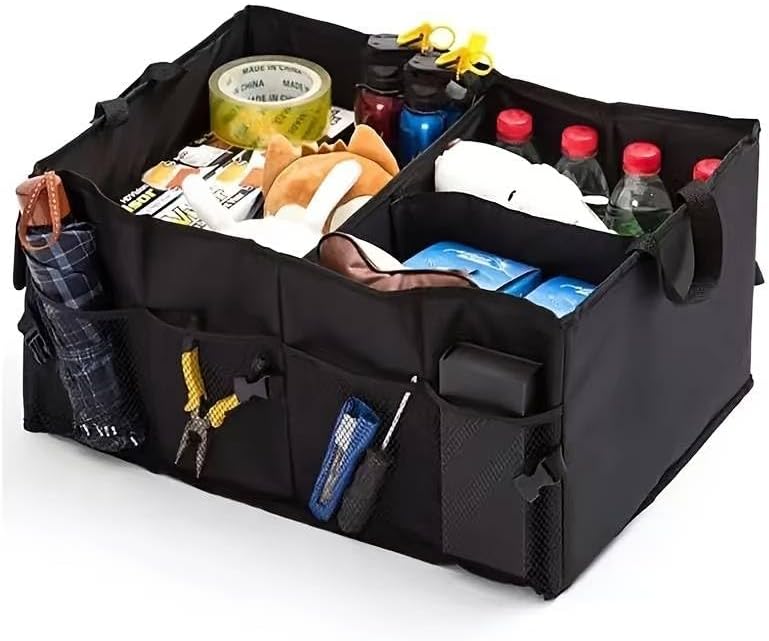 Premium Collapsible Car Trunk Organizer | Durable Multi-Section Vehicle Storage