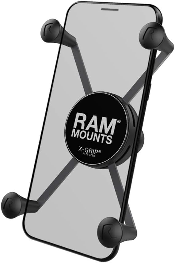 RAM MOUNTS X-Grip Large Phone Mount Holder – Universal Smartphone Cradle with B Size 1" Ball (RAM-HOL-UN10BU)
