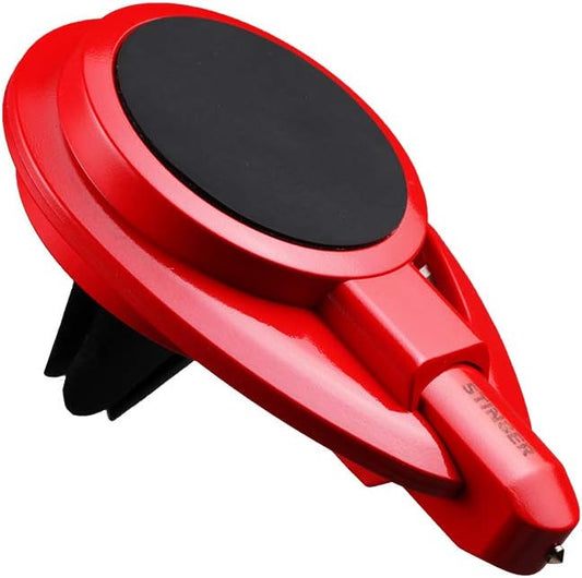 Ztylus Stinger Car Emergency Escape Tool, Life-Saving Vehicle Rescue, Magnetic Vent Mount Phone Holder, Spring Loaded Window Breaker Punch, Seat belt Cutter, Designed in USA (Red, Firefighter Edition)
