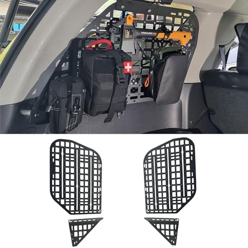 Rear Window Molle Panel Interior Cargo Rack for 2010-2024 Toyota 4Runner | Stainless Steel Material,Modular Storage Panel System,Fits 5th Generation 4Runner,No Drilling Required