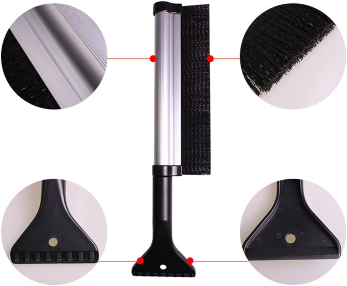 Ciieeo Snow Brush Ice Scraper Shovel with Telescoping Pole for Cars