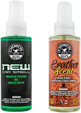 Chemical Guys AIR_301_04 New Car/Leather/Signature Scent Sample Kit, Great for Cars, Trucks, SUVs, RVs, Home, Office & More (4 fl oz - 3 Items)