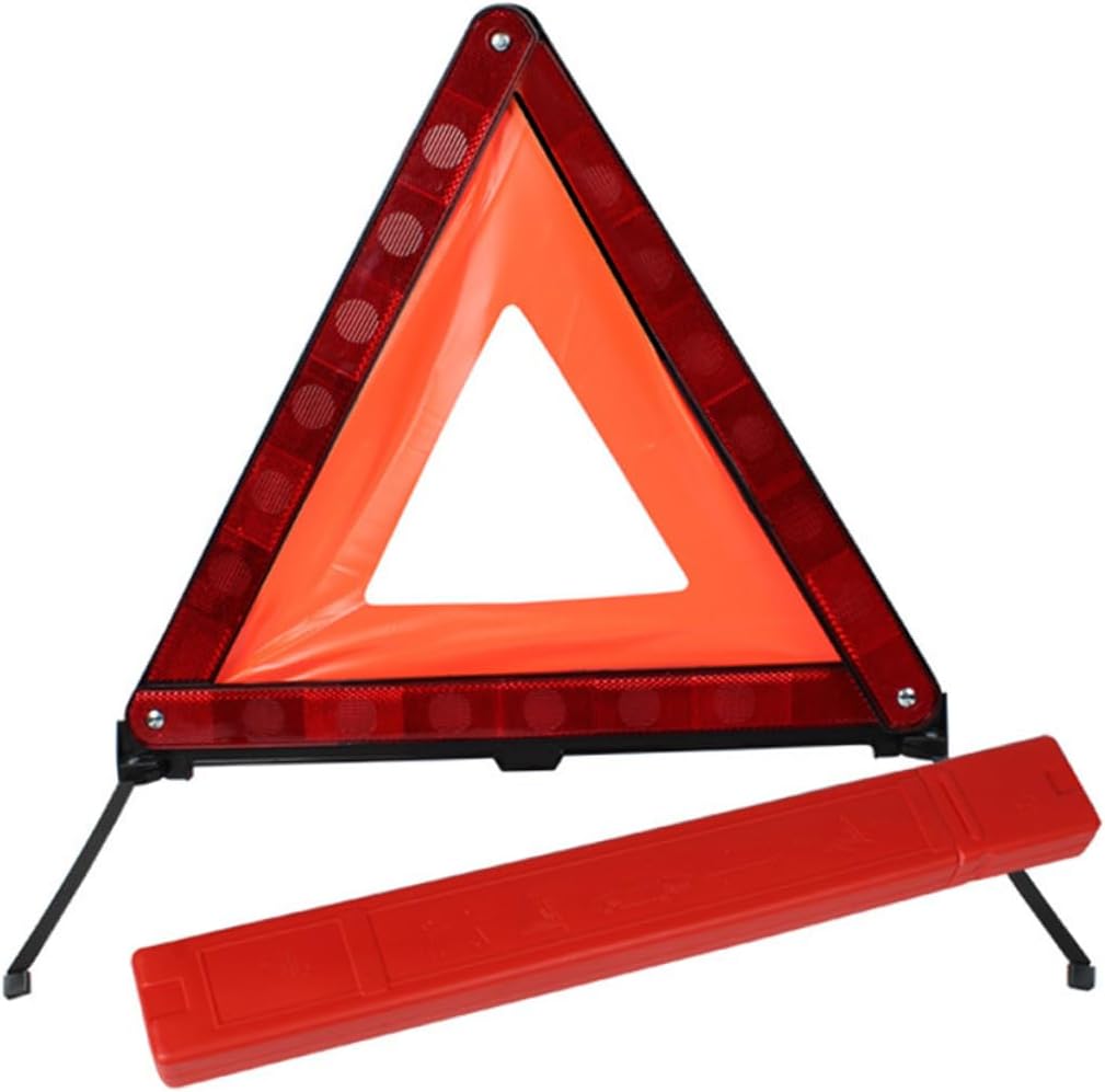 Gatuida Warning Triangle Sign for Vehicles Emergency Kit Reflective Collapsible Design Roadside Triangle