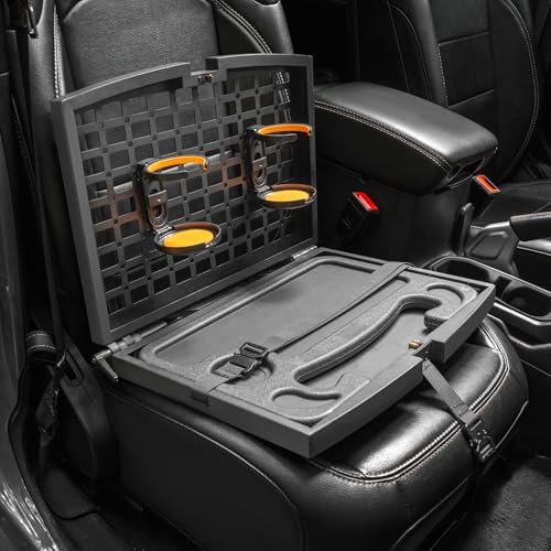 Front Seat Organizer with Steering Wheel Tray and Cup Holder