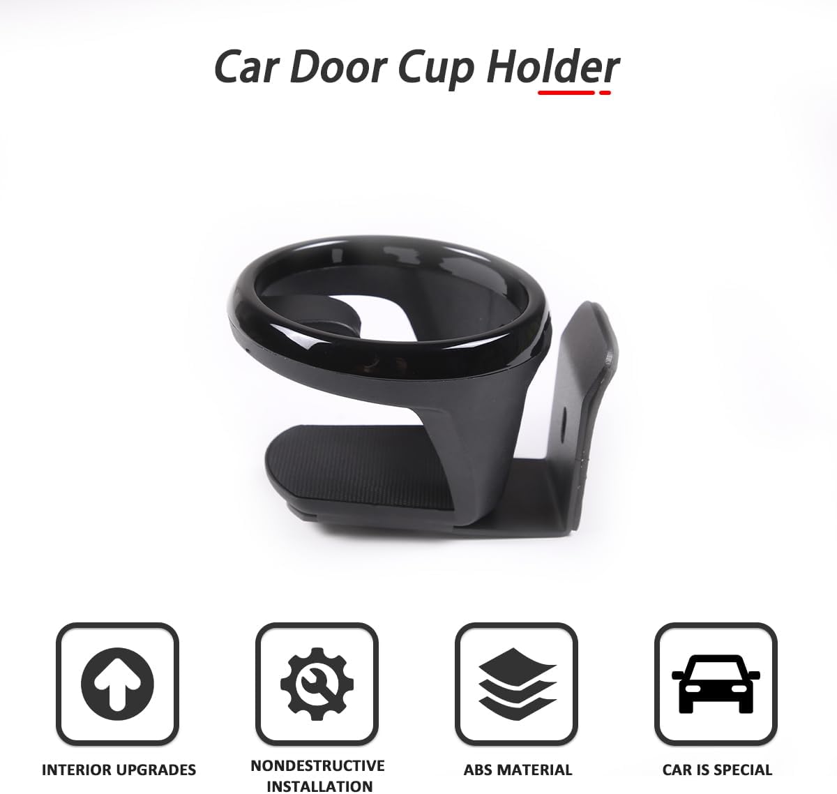 Car Cup Holder, Vehicle Door Cup Holder Compatible with Land Rover Defender 90 110 130 2020-2026 Car Door Cup Holder Expander Interior Accessories