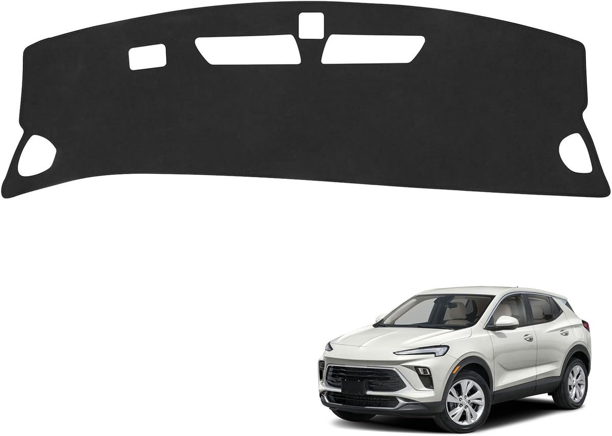Black Dashboard Dash Board Cover Mat Carpet for Buick 2024-2025 2026 Encore GX Accessories Dash Cover Flannel Material Dash Mat Sunshade